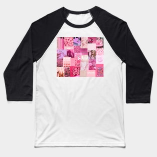 pink aesthetic collage Baseball T-Shirt